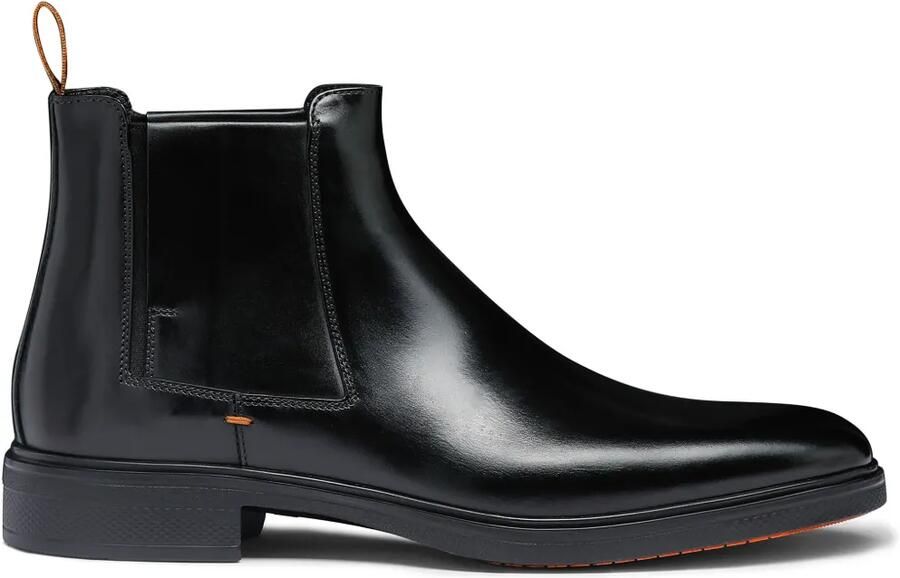 Santoni Easy leren enkellaarzen Zwart