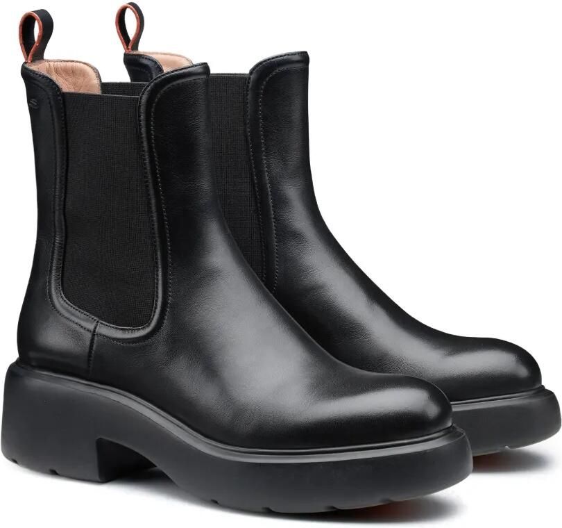 Santoni Easy leren enkellaarzen Zwart - Foto 4