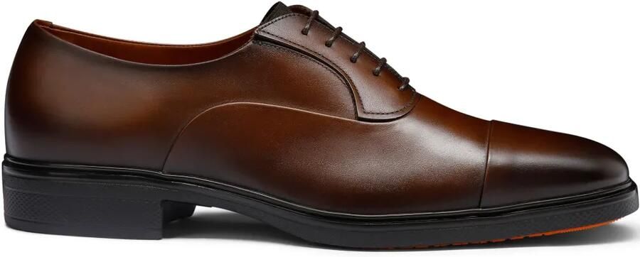 Santoni Easy leren Oxford schoenen Bruin
