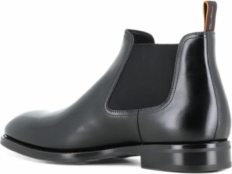 Santoni elasticated-side Chelsea boots Zwart - Foto 3