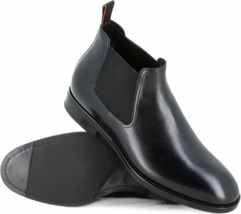 Santoni elasticated-side Chelsea boots Zwart - Foto 2