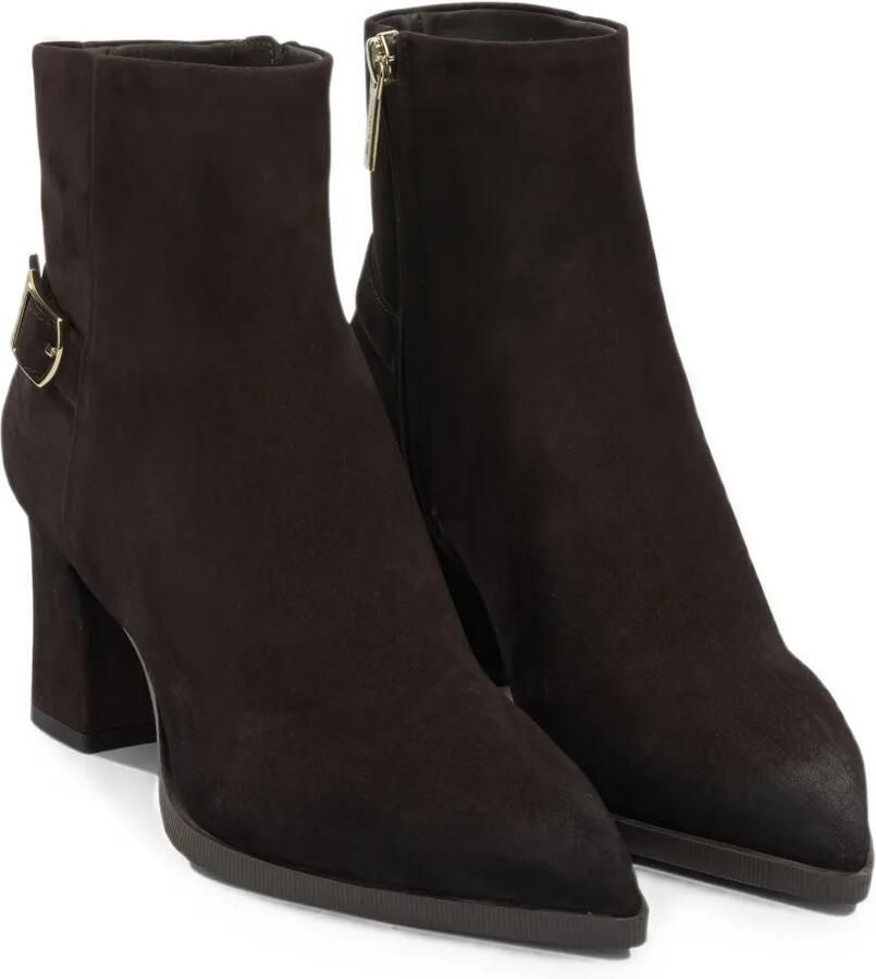 Santoni Enkellaarzen met puntige neus en gespdetail Bruin - Foto 3