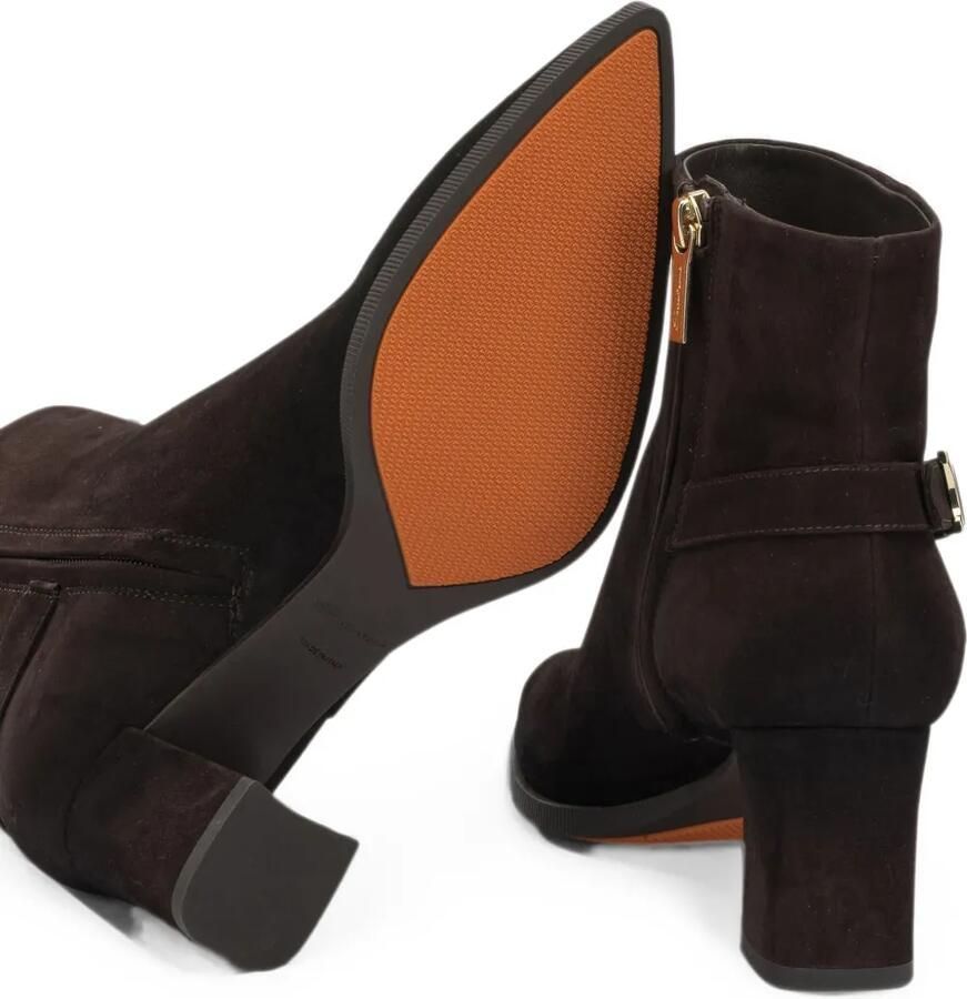Santoni Enkellaarzen met puntige neus en gespdetail Bruin - Foto 2