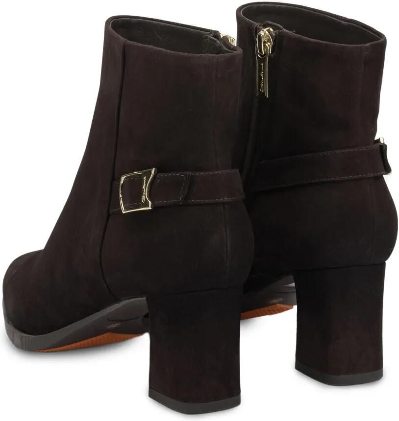 Santoni Enkellaarzen met puntige neus en gespdetail Bruin - Foto 4