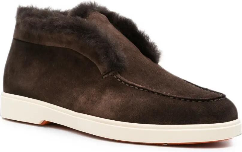 Santoni fur-trimmed loafers Bruin