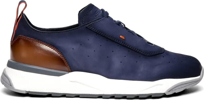 Santoni Geperforeerde sneakers Blauw