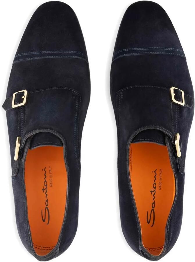 Santoni Gespschoenen met dubbel bandje Blauw - Foto 2