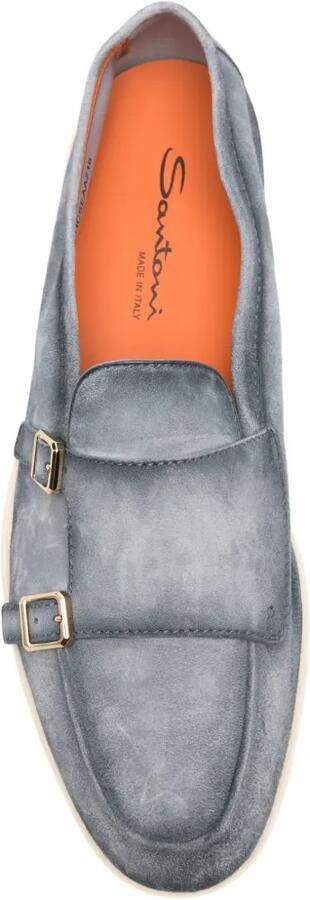 Santoni Gespschoenen met dubbel bandje Blauw - Foto 3