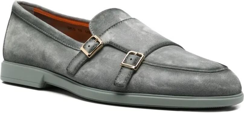 Santoni Gespschoenen met dubbel bandje Groen - Foto 2