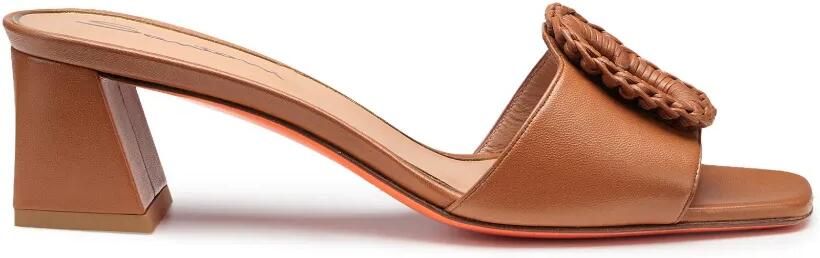 Santoni Geweven sandalen met gesp Bruin