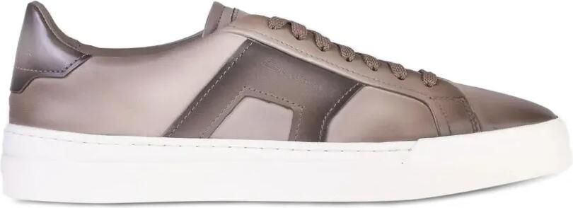 Santoni Leren sneakers met kleurverloop Bruin