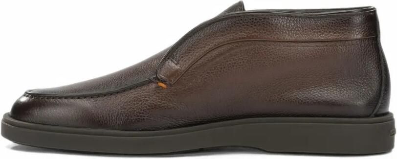Santoni grained leather loafers Bruin - Foto 4