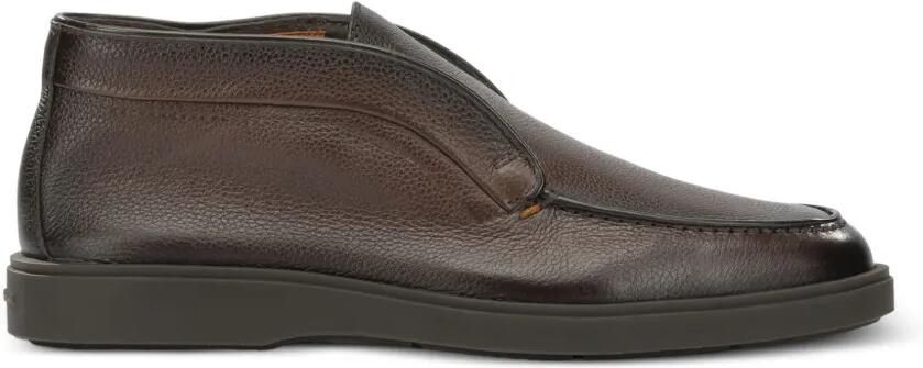 Santoni grained leather loafers Bruin