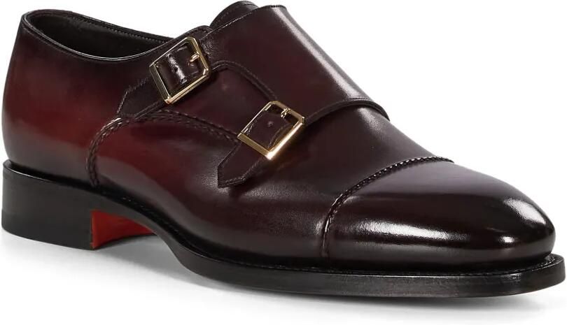 Santoni Gregor gespschoenen met dubbele bandjes Rood - Foto 2