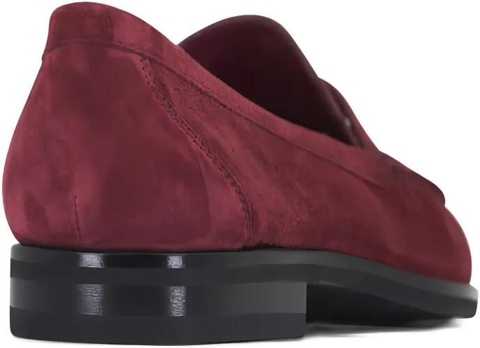 Santoni Haileigh suède penny loafers Rood - Foto 3