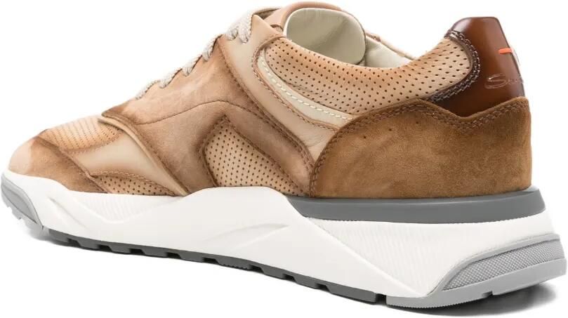 Santoni Innova geperforeerde sneakers Bruin - Foto 3