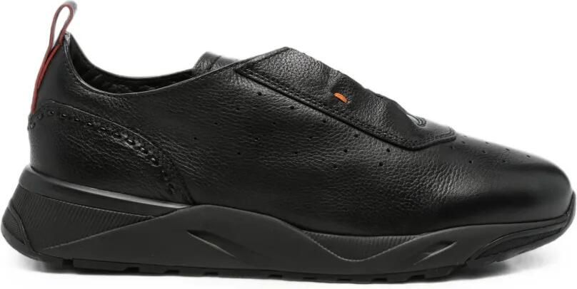Santoni Innova leren sneakers Zwart