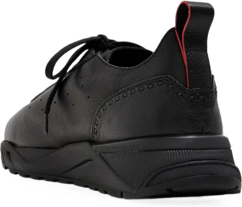 Santoni Innova leren sneakers Zwart