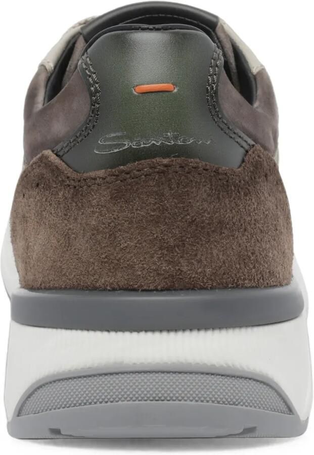 Santoni Innova suède sneakers Bruin - Foto 2