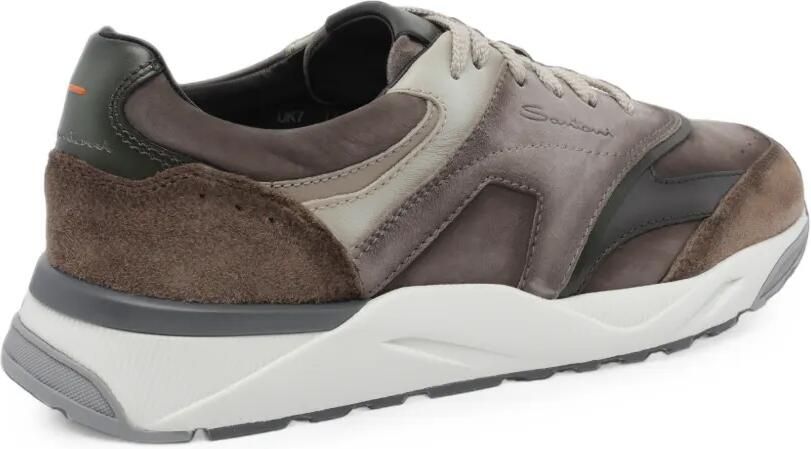 Santoni Innova suède sneakers Bruin - Foto 4
