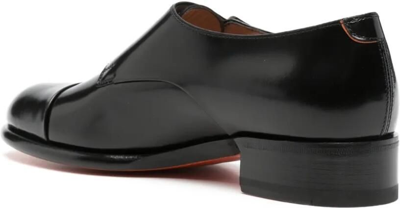 Santoni Ira dubbele gespschoenen Zwart - Foto 4