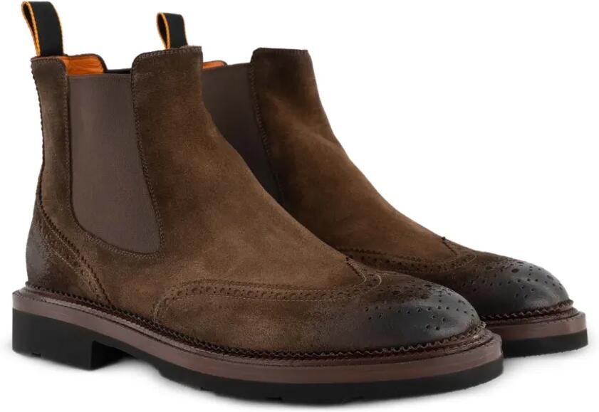 Santoni Kalamaboot enkellaarzen Bruin