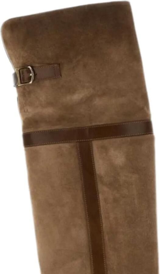 Santoni Knielaarzen met gespdetail Bruin - Foto 3