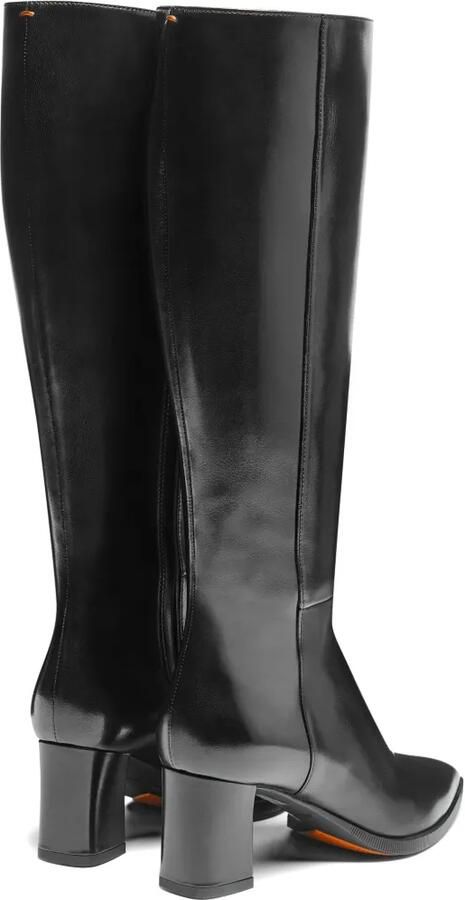 Santoni Laarzen met blokhak en puntige neus Zwart - Foto 4