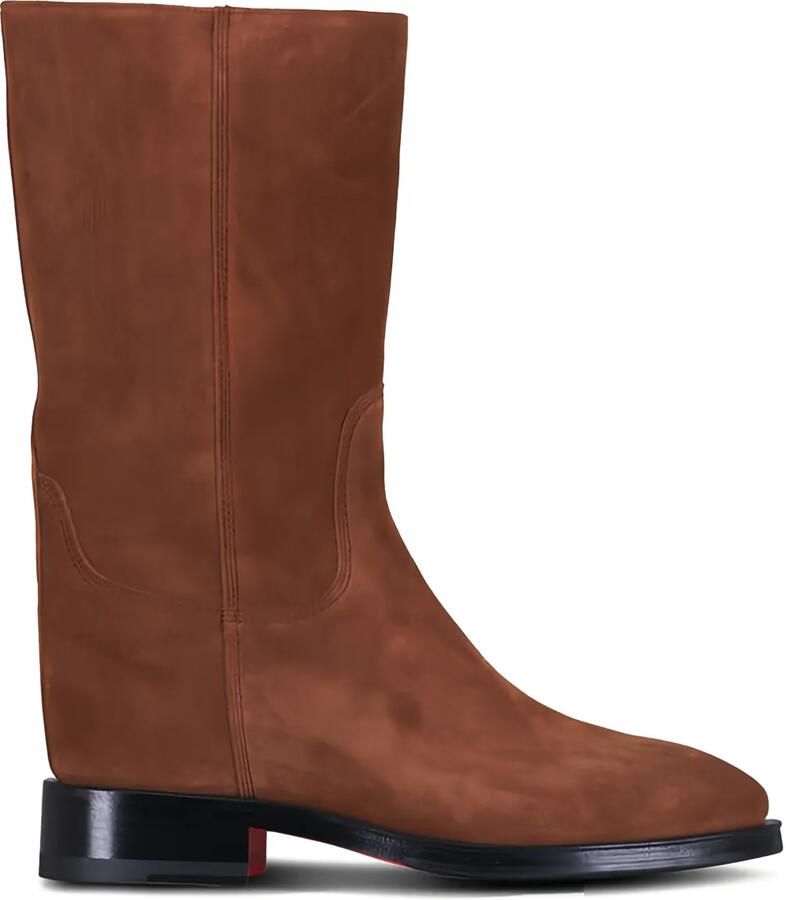 Santoni Laarzen met ronde neus en hak Bruin