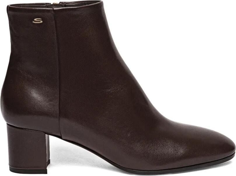 Santoni Laarzen met ronde neus en ritssluiting Bruin