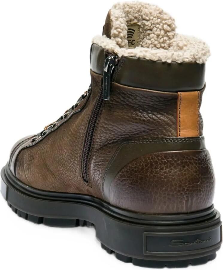 Santoni lace-up leather boots Bruin - Foto 2