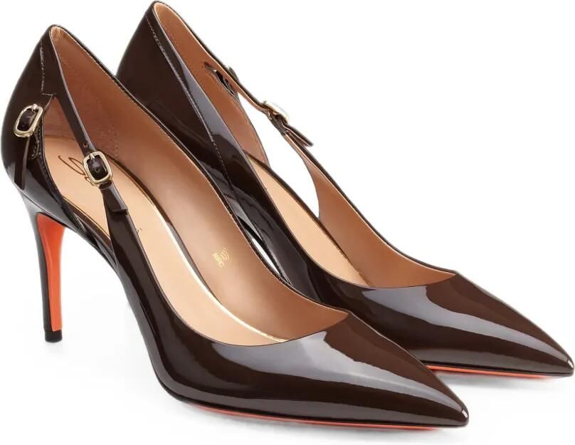 Santoni Lakleren pumps Bruin - Foto 3