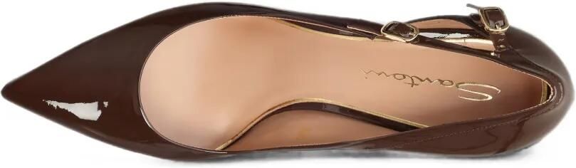 Santoni Lakleren pumps Bruin - Foto 5