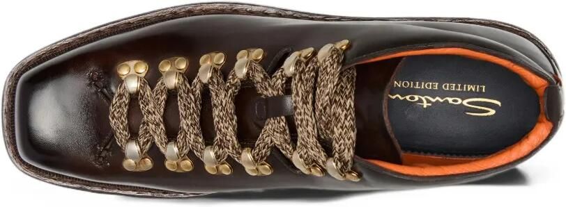 Santoni leather boots Bruin - Foto 5