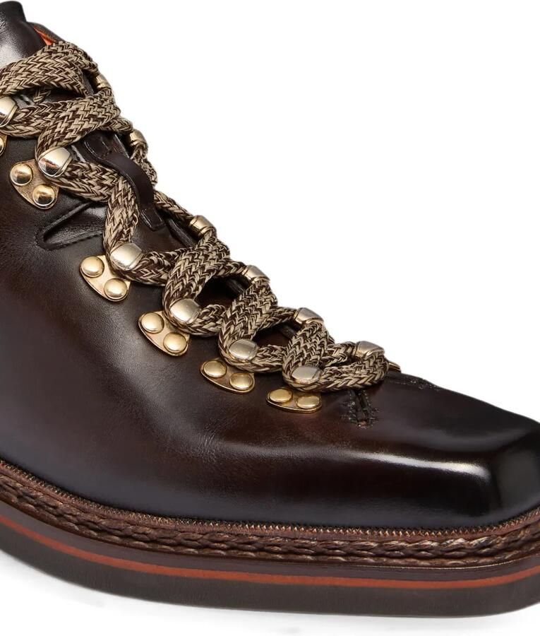 Santoni leather boots Bruin - Foto 2