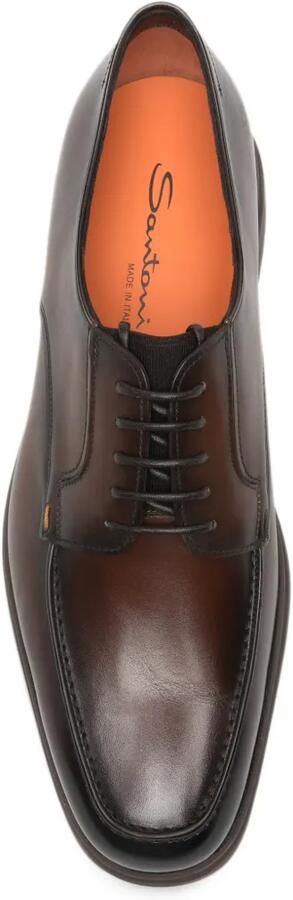 Santoni leather Derby shoes Bruin - Foto 4