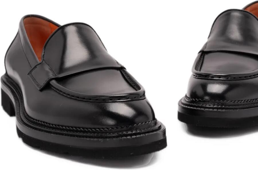 Santoni leather loafers Zwart - Foto 4