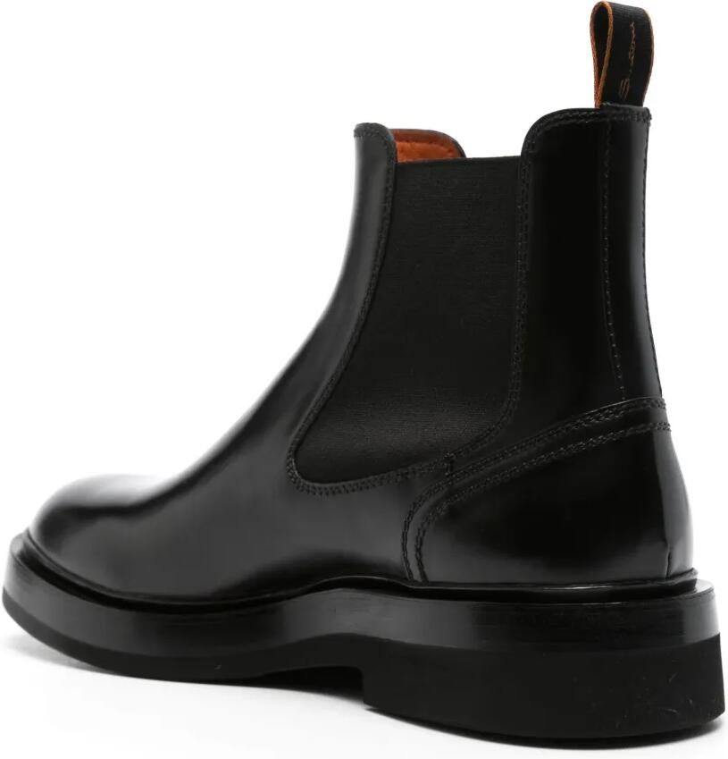 Santoni Leren Chelsea laarzen Zwart - Foto 2