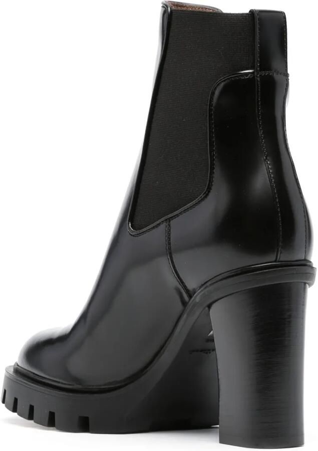 Santoni Leren Chelsea laarzen Zwart - Foto 3