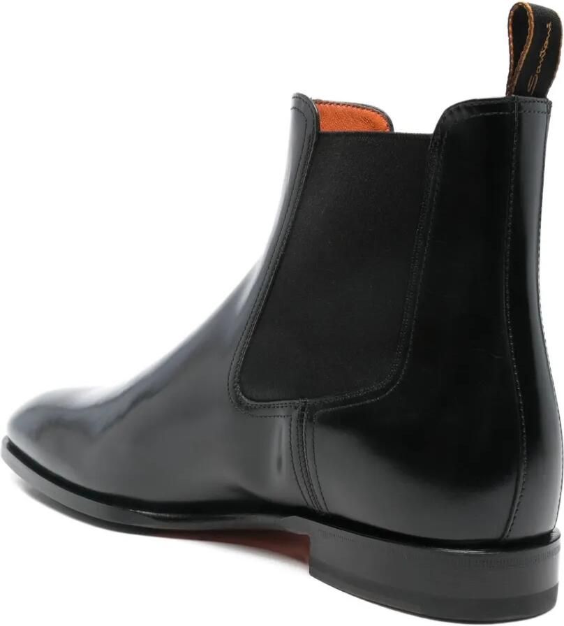 Santoni Leren Chelsea laarzen Zwart - Foto 2