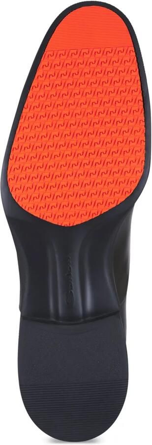 Santoni Leren derby schoenen Zwart - Foto 4