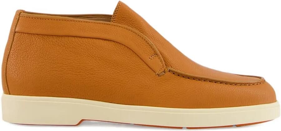 Santoni Leren laarzen Bruin