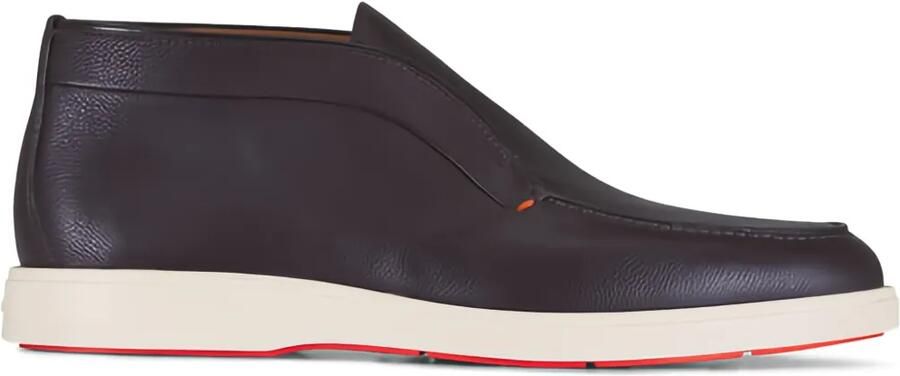 Santoni Leren laarzen Bruin