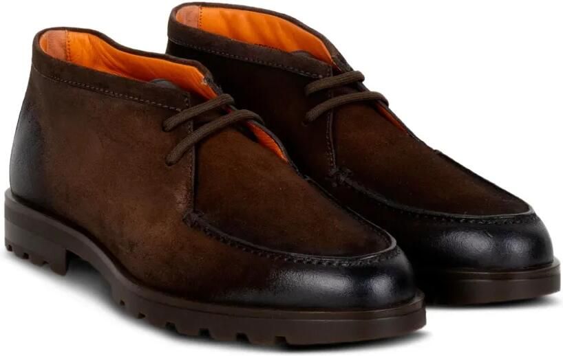 Santoni Leren laarzen met kleurverloop Bruin - Foto 2