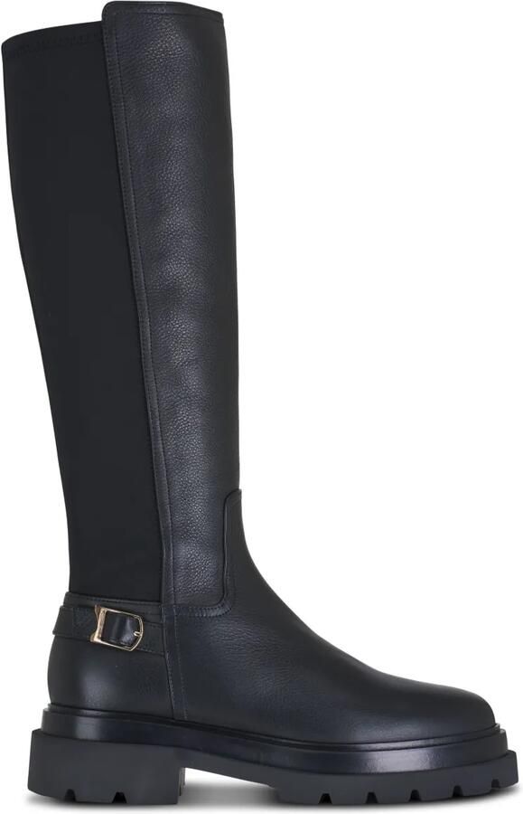 Santoni Leren laarzen Zwart