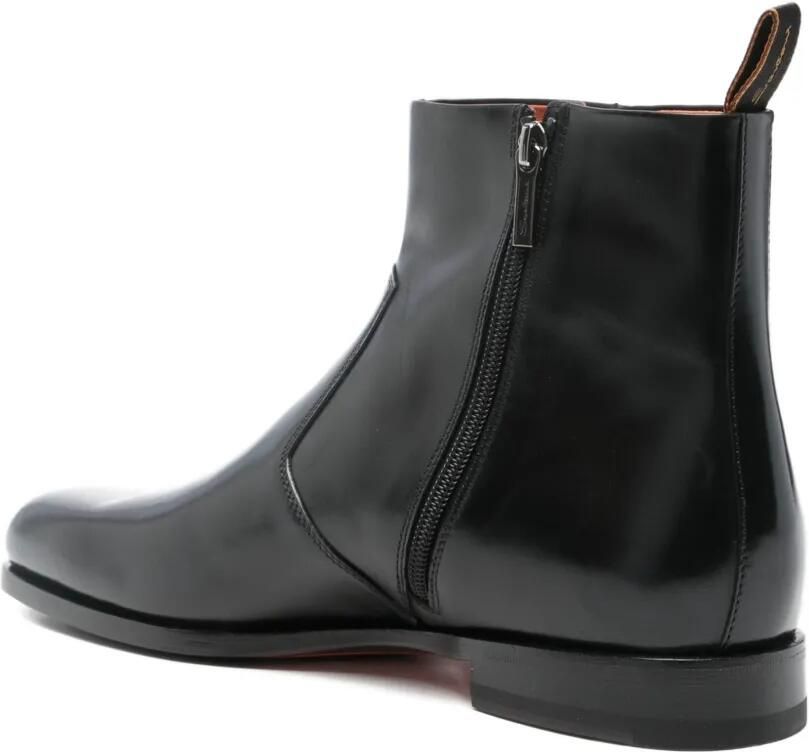 Santoni Leren laarzen Zwart - Foto 3