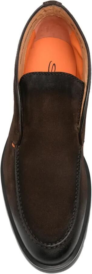 Santoni Leren loafers Bruin - Foto 3