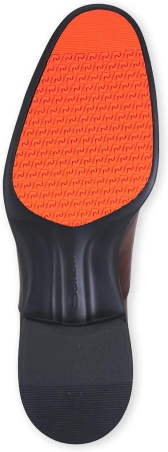 Santoni Leren Oxford schoenen Bruin - Foto 3
