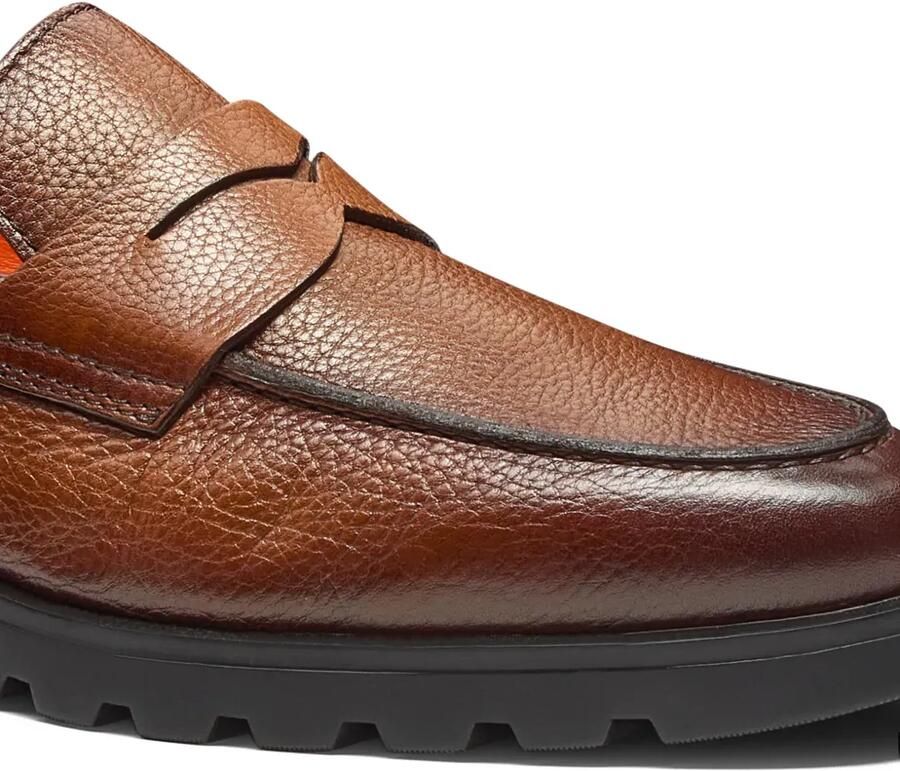 Santoni Leren penny loafers Bruin - Foto 2