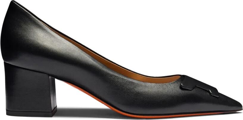 Santoni Leren pumps Zwart
